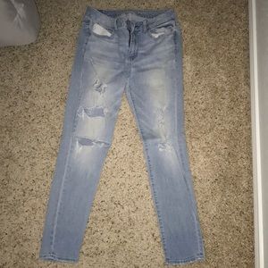 women's american eagle super stretch jeans size 10